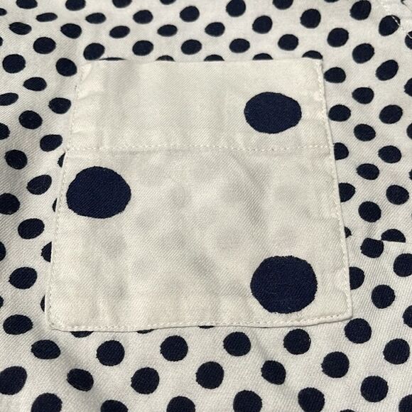 Boden Polka Dot Long Sleeve Flannel Pajama Top Sz XS - Picture 9 of 12